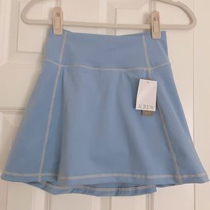 J.Crew CloudStretch high-rise sports skirt in Blue Mist XS NWT
